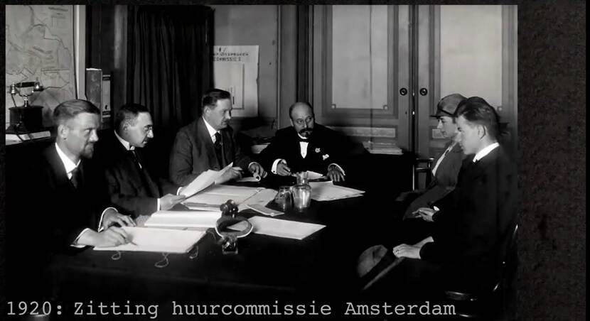 1920: Zitting Huurcommissie Amsterdam